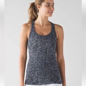 LULULEMON Racerback Tank Black and White Splatter